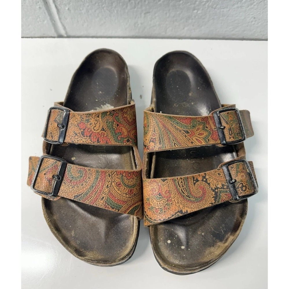 Birkenstock Arizona Sandal Brown Paisley Print / Women's 5